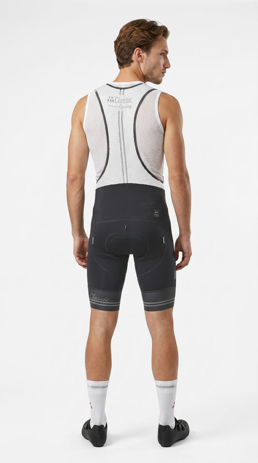 Classic Cycling Fondo Bib Shorts - Grey