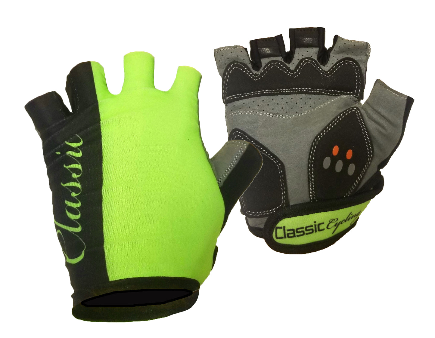 Classic Cycling Gloves Black Yellow
