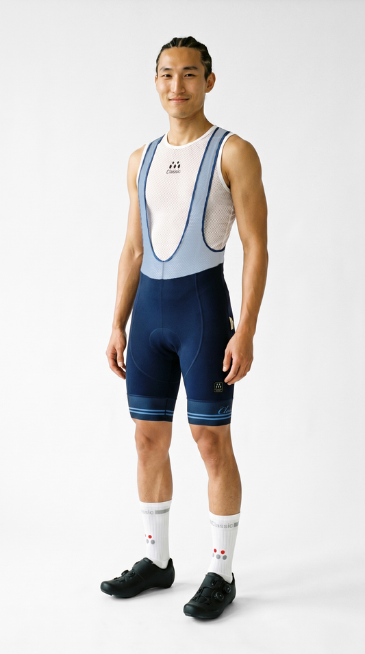 Classic Cycling Men's Fondo Bib Shorts – Navy