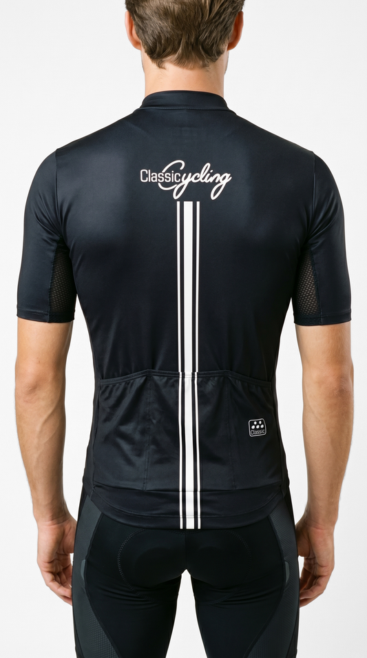 Classic Cycling Men's Flex 2 Cycling Jersey – Black