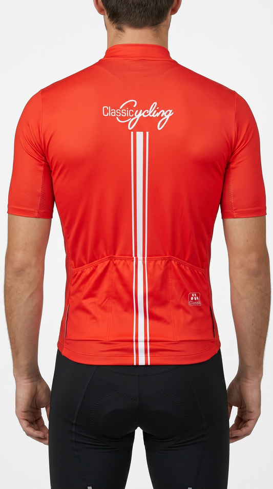Classic Cycling Men's Flex 2 Cycling Jersey – Red