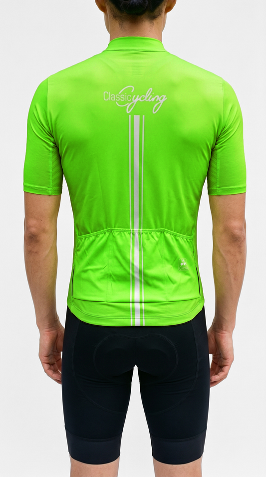 Classic Cycling Men's Flex 2 Cycling Jersey – Fluo Green