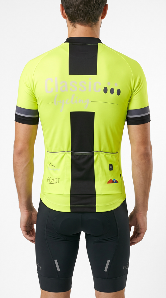 Classic Cycling Men's Metric Team Jersey – Fluo