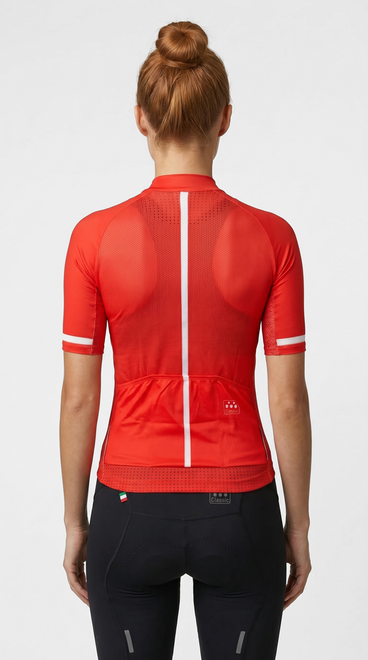 Classic Cycling Women's Flex 2 Cycling Jersey – Red