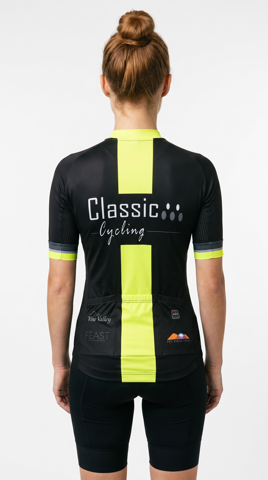 Classic Cycling Women's Metric Team Jersey - Black