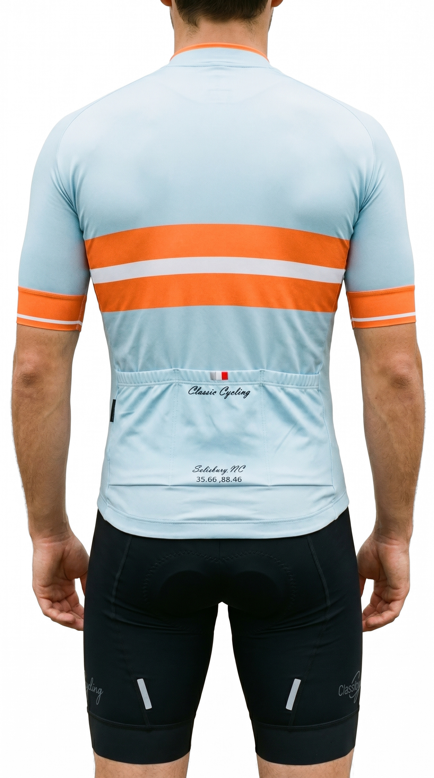 Classic Cycling Men's Tour Jersey – Light Blue