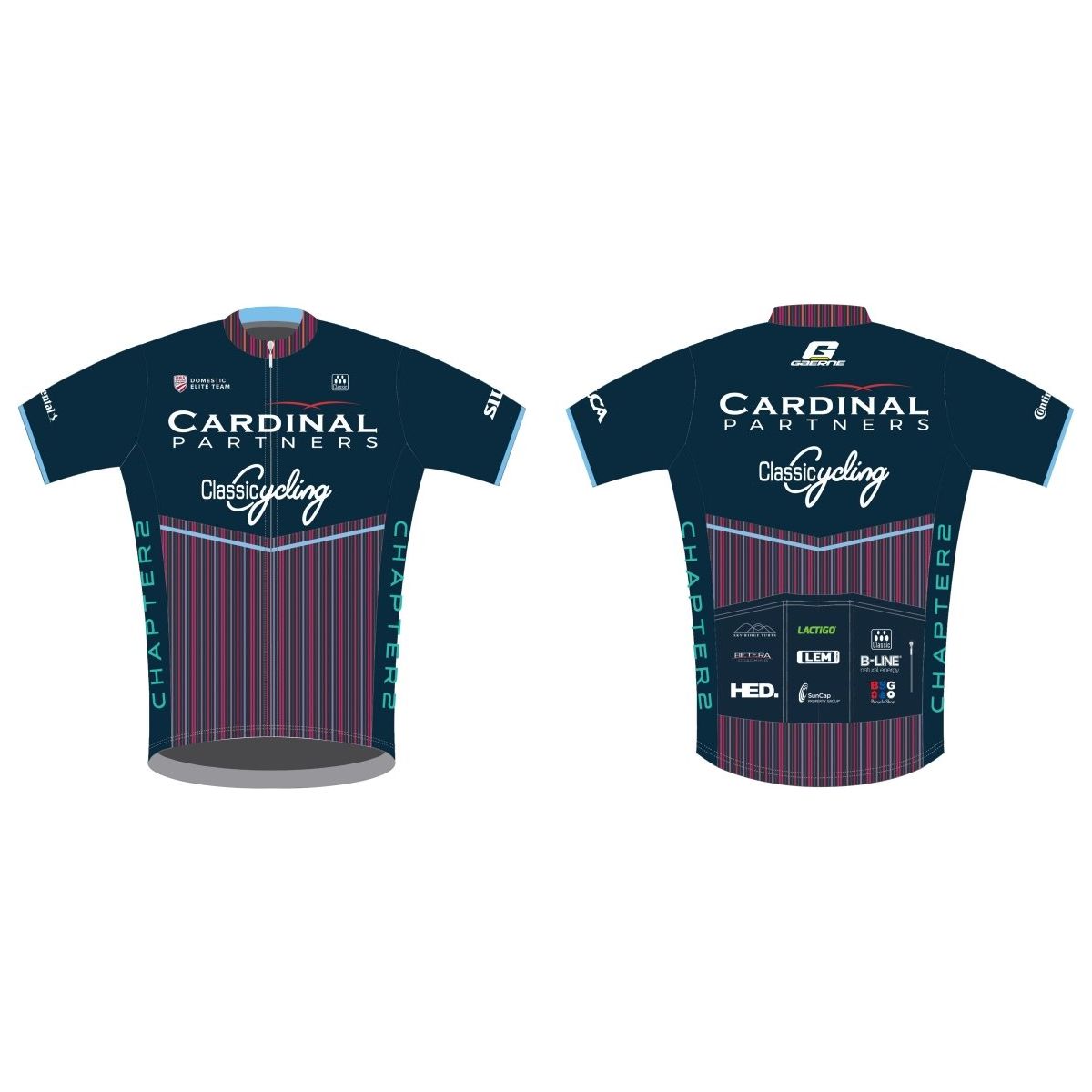 2022 Cardinal - Classic Cycling Women's Ice Pro Jersey - Navy - Classic Cycling