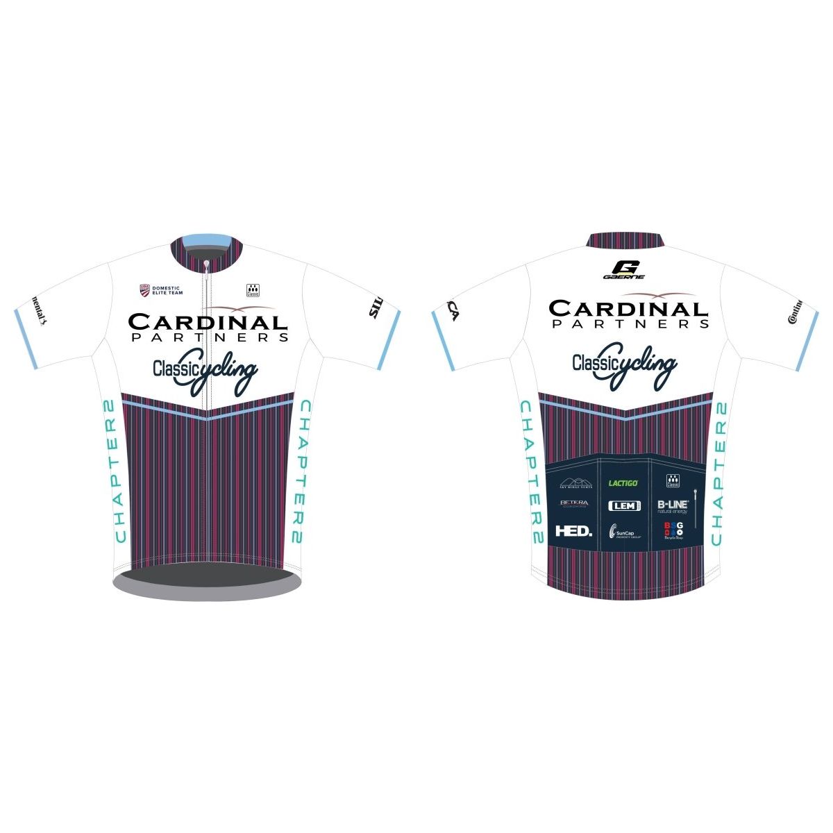 2022 Cardinal - Classic Cycling Women's Ice Pro Jersey - White - Classic Cycling