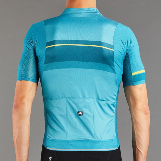 Giordana NX-G AIR S-S Jersey - Teal Blue with Marigold accents - Classic Cycling