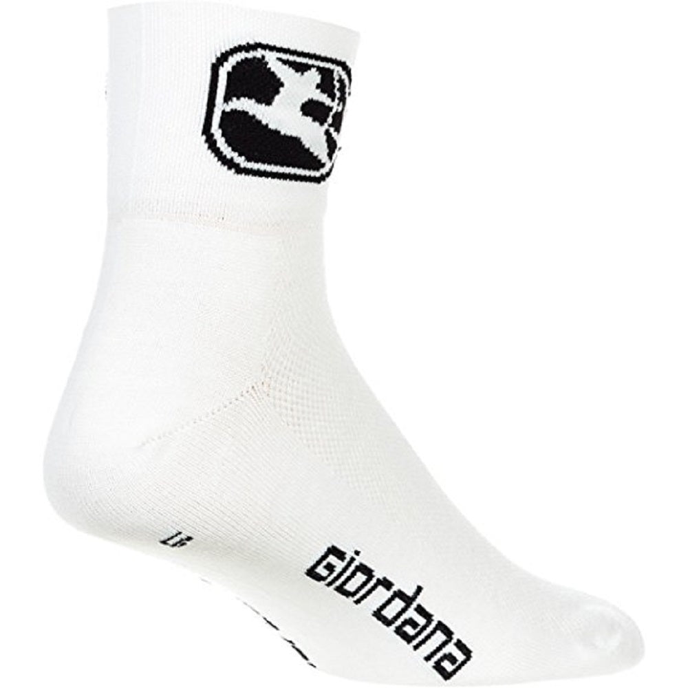 Giordana Classic Trade Sock Mid Cuff - White-Black - Classic Cycling