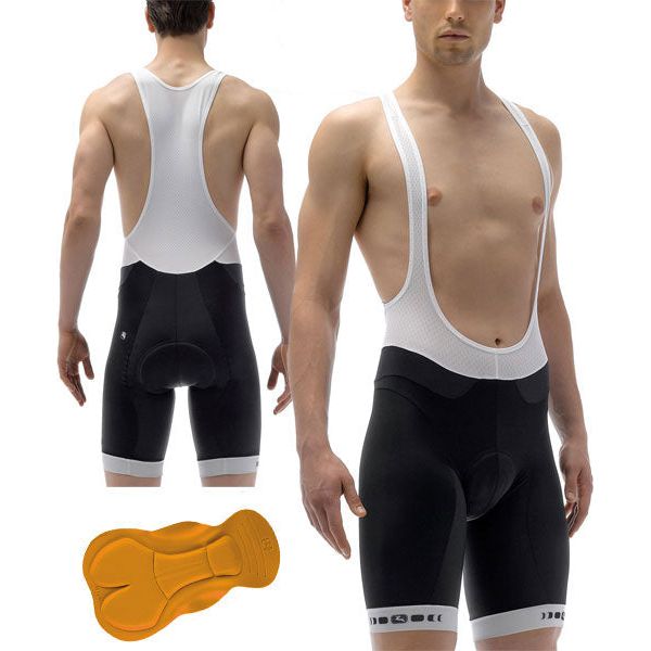 Giordana Silverline Bib Shorts White - Classic Cycling