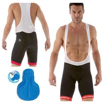 Giordana Silverline Bib Shorts Red - Classic Cycling