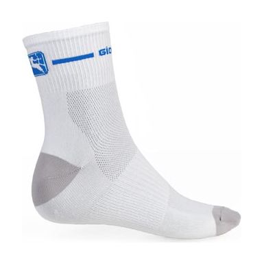 Giordana Cycling Socks Trade Mid Cuff White Blue - Classic Cycling