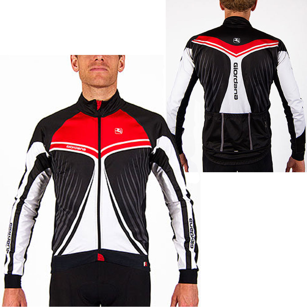 Giordana FR-C Trade Long Sleeve Jersey Wings Red - Classic Cycling