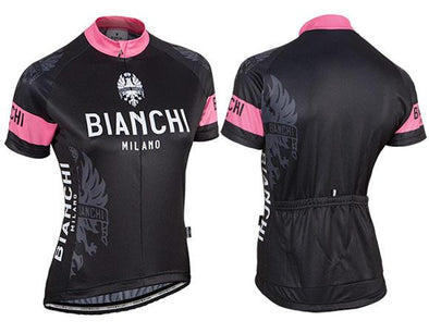 Bianchi Milano Eddi 1 Lady Short Sleeve Jersey - Black - Classic Cycling