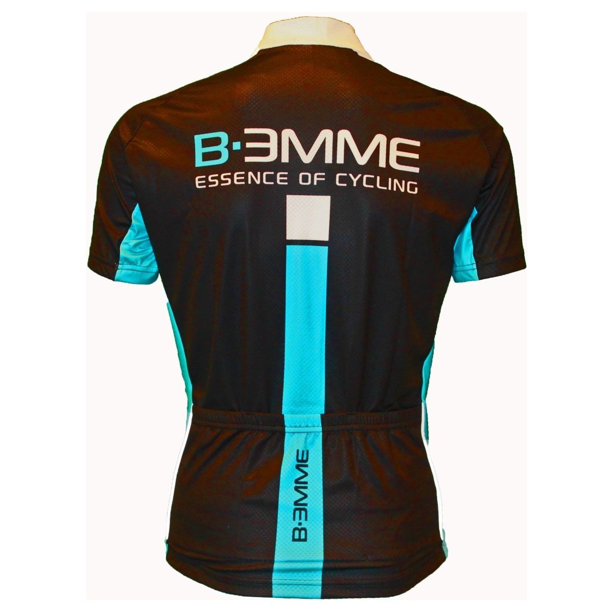 Biemme Identity Short Sleeve Jersey - Black-White-Sky Blue - Classic Cycling