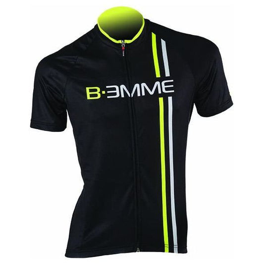 Biemme Item 2 Short Sleeve Jersey - Black-Fluo-White - Classic Cycling