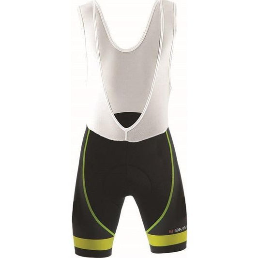 Biemme Moody 14 Bib Shorts - Black- Yellow - Classic Cycling