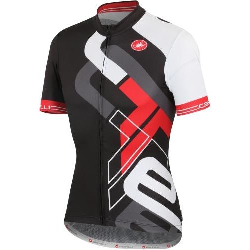 Castelli Frammenti Jersey FZ Black - Classic Cycling