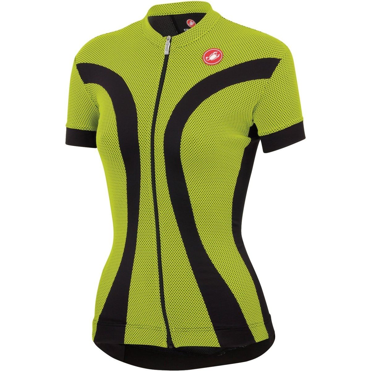 Castelli Ipnosi Jersey - Black-Lime - Classic Cycling