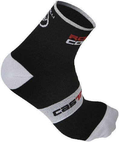 Castelli Rosso Corsa Cycling Sock 9cm - Black - Classic Cycling