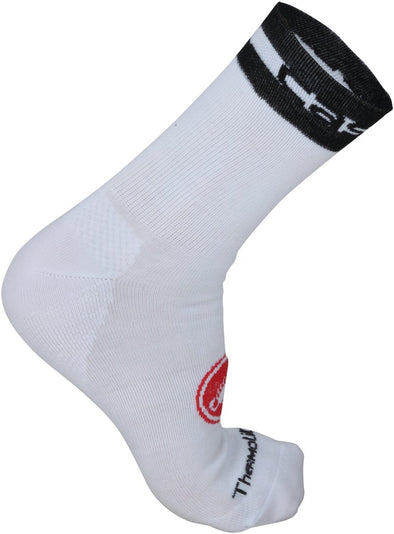 Castelli Thermolite 13 Winter Cycling Sock White - Classic Cycling