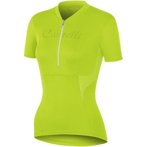 Castelli Womens Dolce Cycling Jersey - Acid Green - Classic Cycling