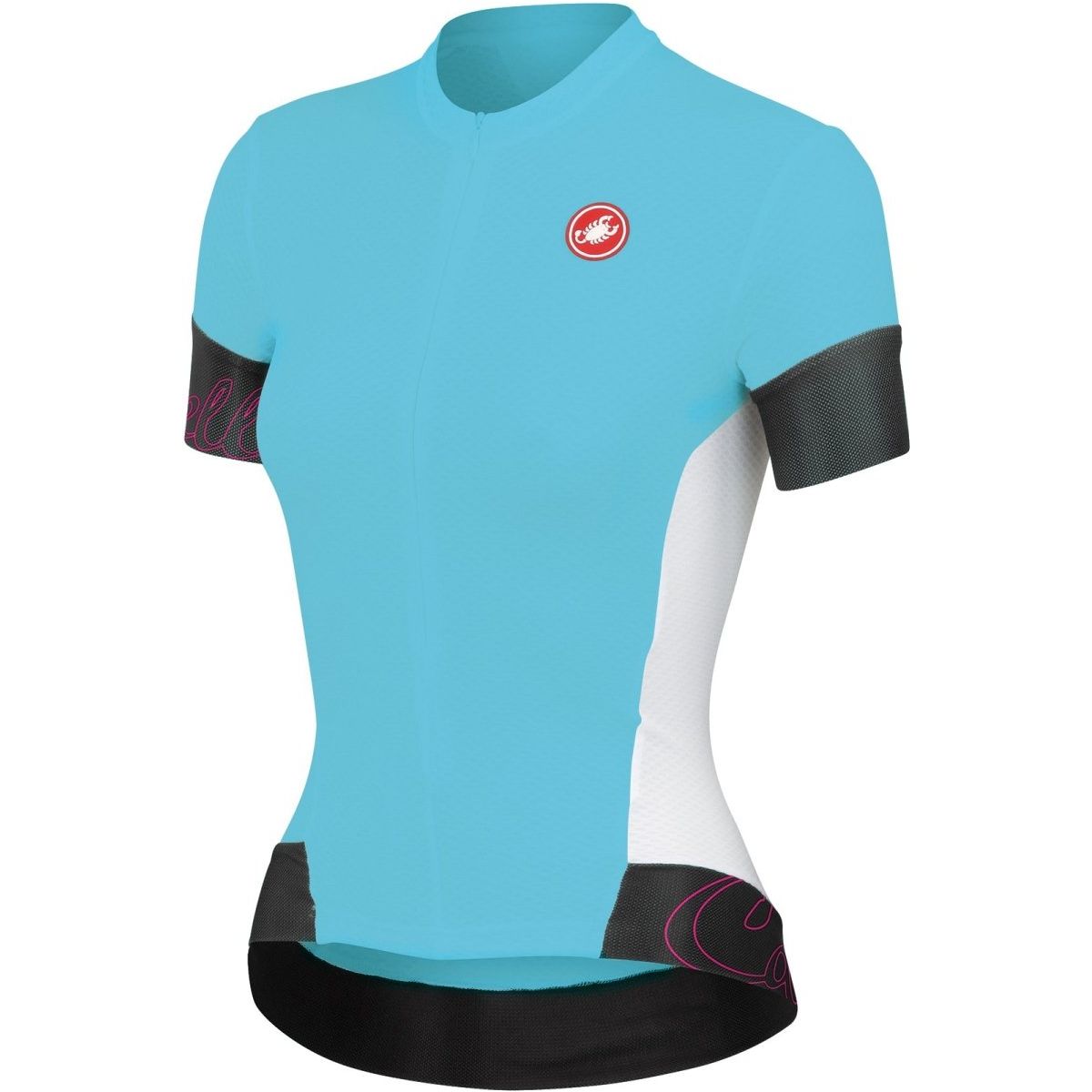 Castelli Womens Fortuna Jersey - Atoll Blue-White - Classic Cycling