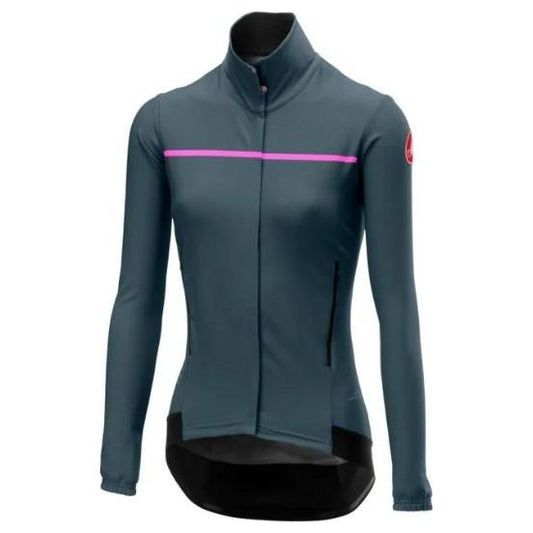 Castelli Women's Perfetto W Long Sleeve  Gray - Classic Cycling