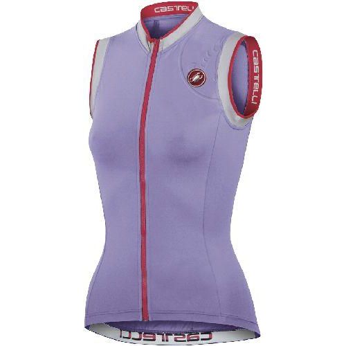 Castelli Womens Perla Sleeveless Cycling Jersey - Wisteria - Classic Cycling