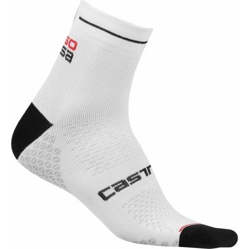 Castelli Women's Rosa Corsa Due Sock - White - Classic Cycling
