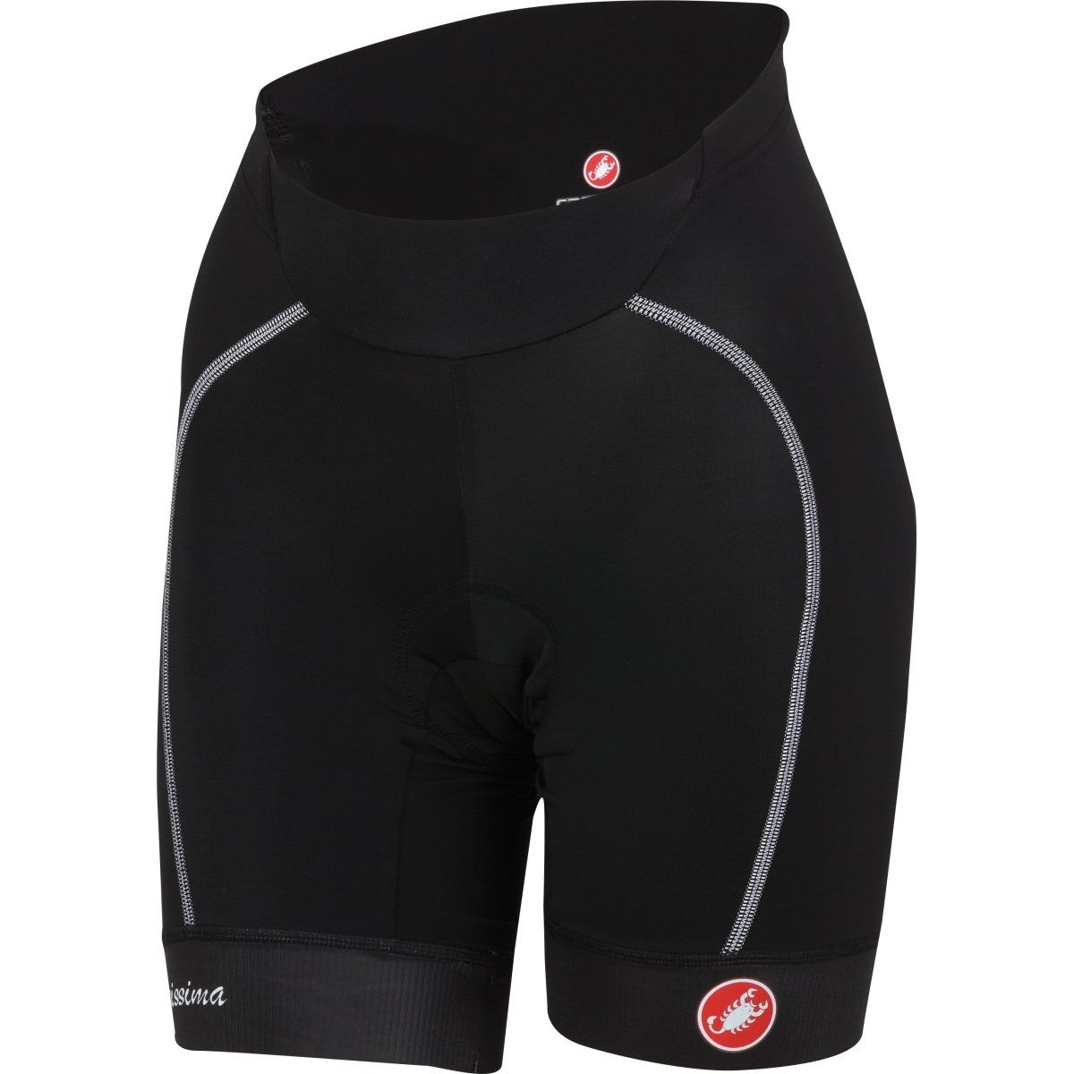 Castelli Womens Velocissima Short - Black - White - Classic Cycling