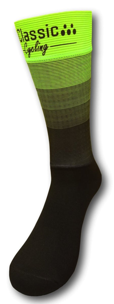 Classic Cycling Aero Extra Tall Sock - Fluo Yellow - Classic Cycling