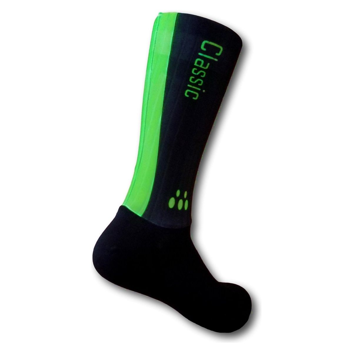 Classic Cycling Aero Socks Black Fluo