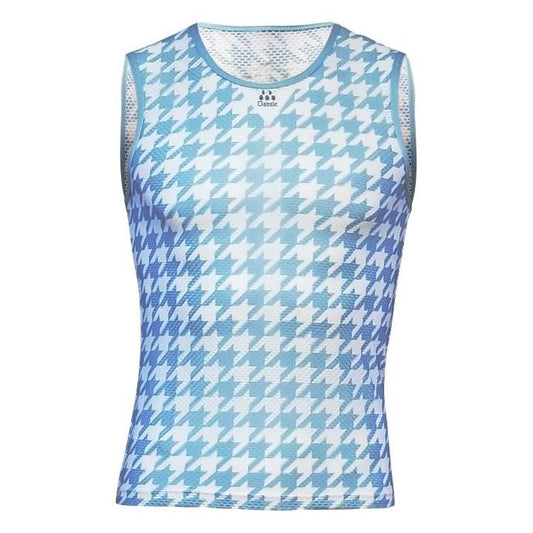 Classic Cycling Base Layer Blue Houndstooth - Classic Cycling