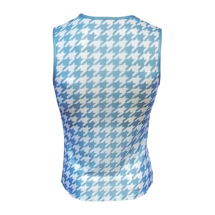 Classic Cycling Base Layer Blue Houndstooth - Classic Cycling