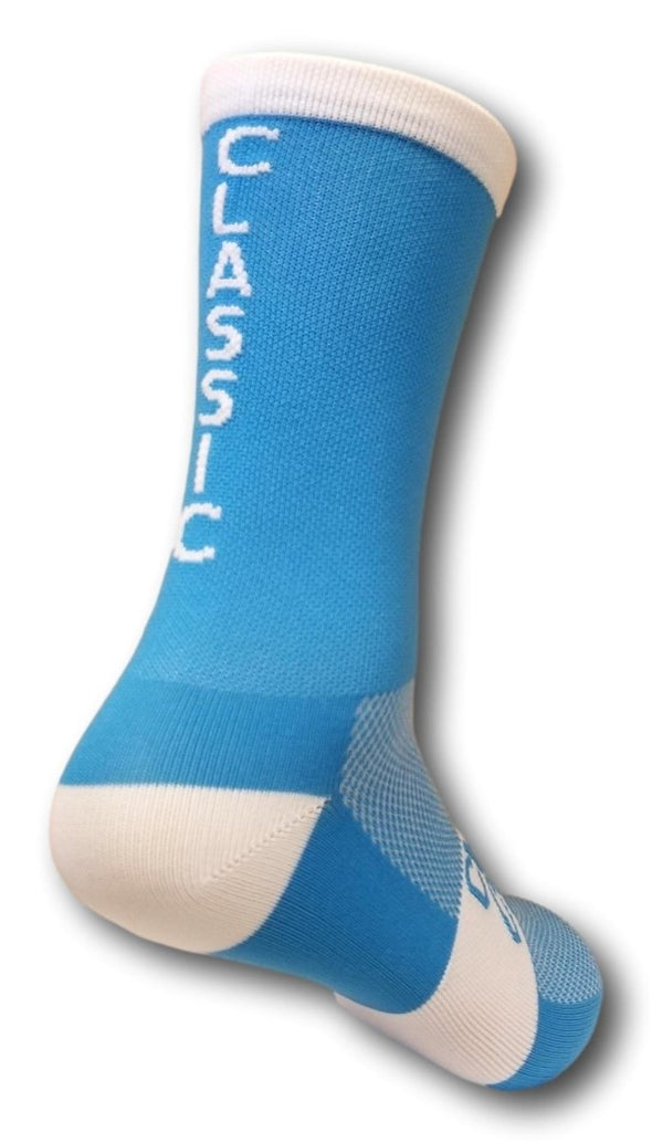 Classic Cycling Equipe Socks - Blue White "Classic" - Classic Cycling