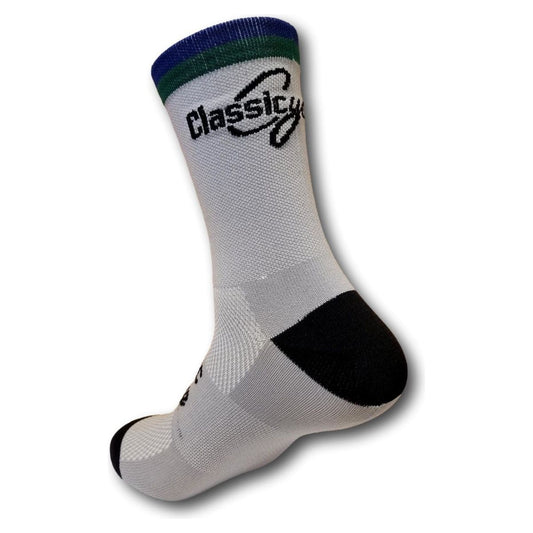Classic Cycling Equipe Socks - Grey Navy Green - Classic Cycling