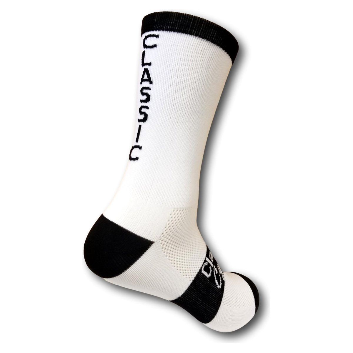 Classic Cycling Equipe Socks - White Black "Classic" - Classic Cycling