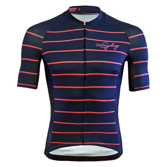Classic Cycling Flex Jersey - Men's - Navy Pink - Classic Cycling