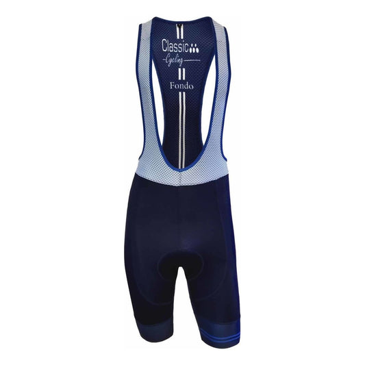 Classic Cycling Fondo Bib Shorts - Navy - Classic Cycling