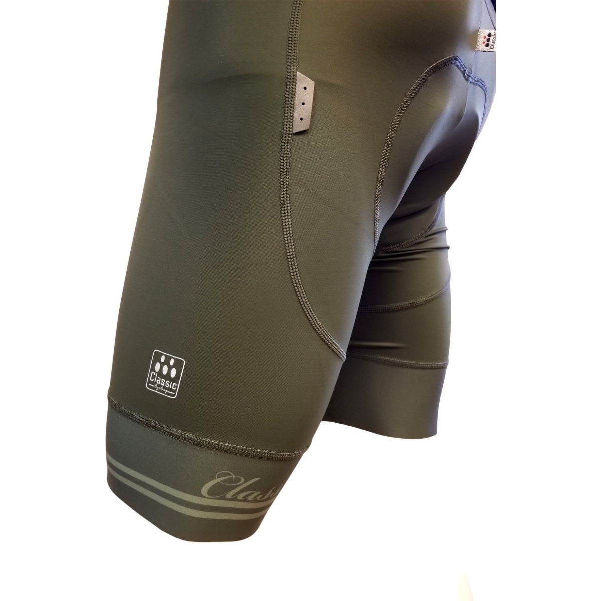 Classic Cycling Fondo Bib Shorts - Olive - Classic Cycling