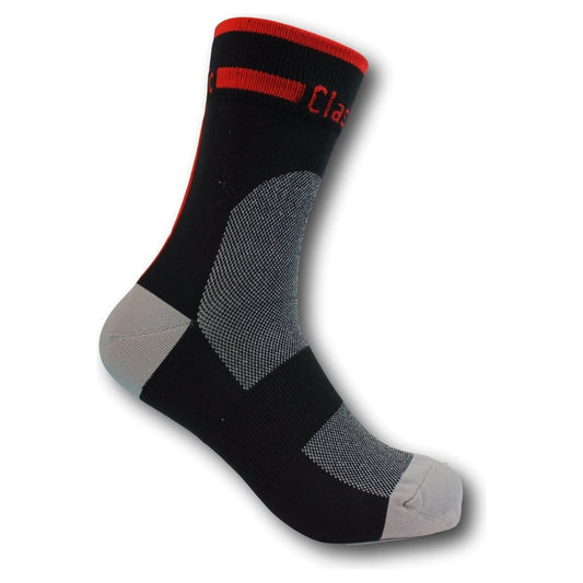 Classic Cycling Sock - Black and Red - Classic Cycling