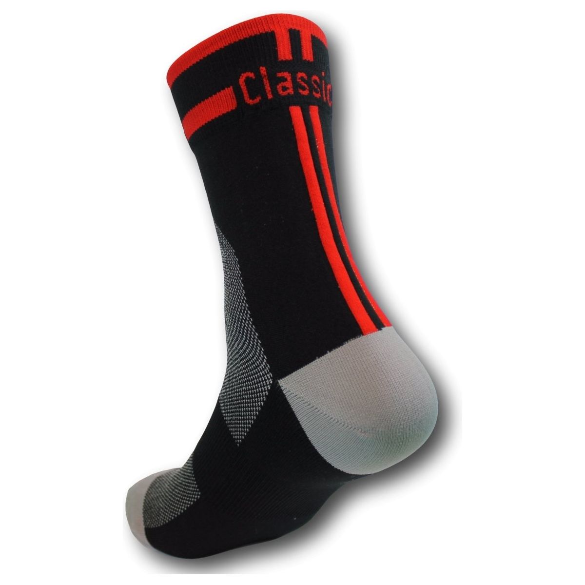 Classic Cycling Sock - Black and Red - Classic Cycling