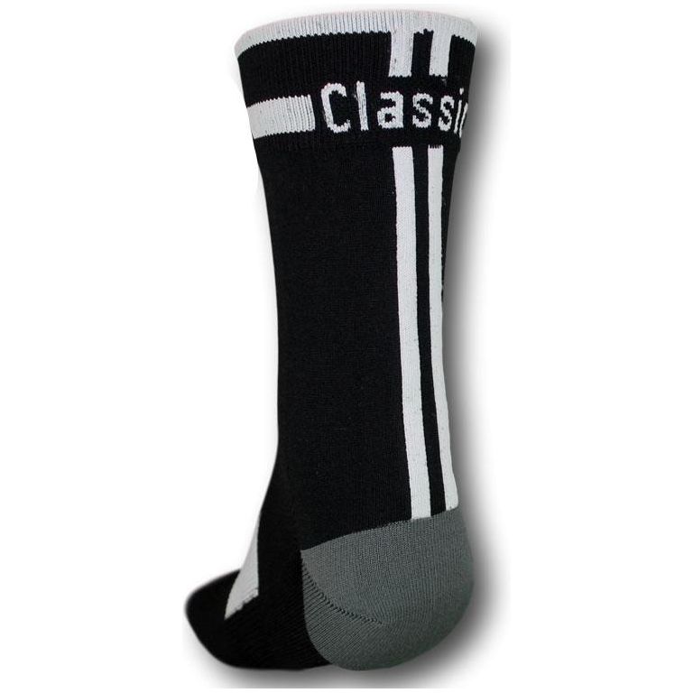 Classic Cycling Sock - Black w- White Accents - Classic Cycling