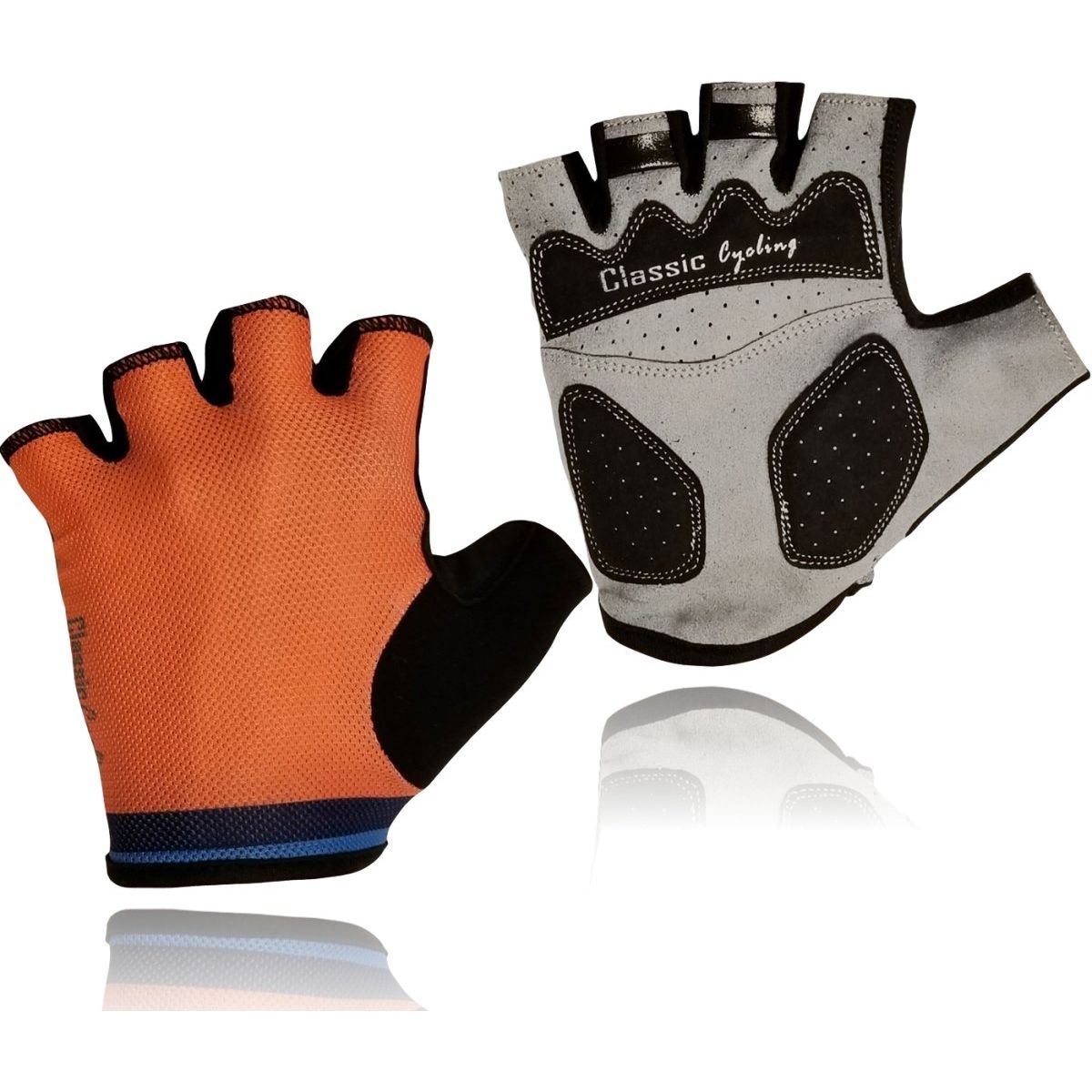 Classic Cycling Summer Gloves - Orange - Classic Cycling
