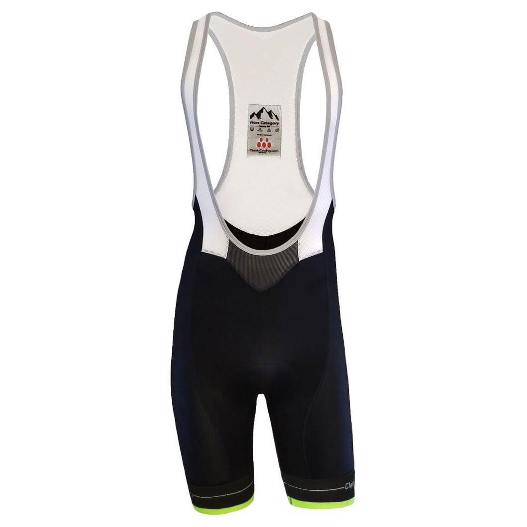 Men's Classic Bib Shorts Black/White Men's Classic Cycling Bib Shorts