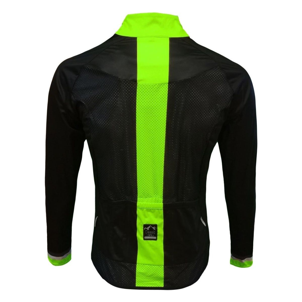Classic Cycling Wind Jacket - Black with Fluo - Classic Cycling
