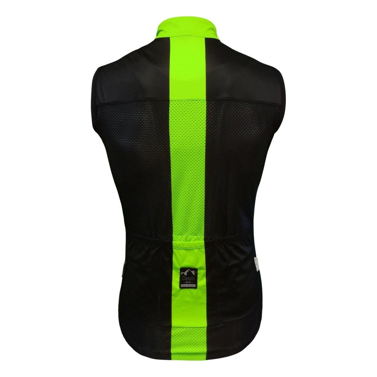 Classic Cycling Wind Vest - Black with Fluo - Classic Cycling