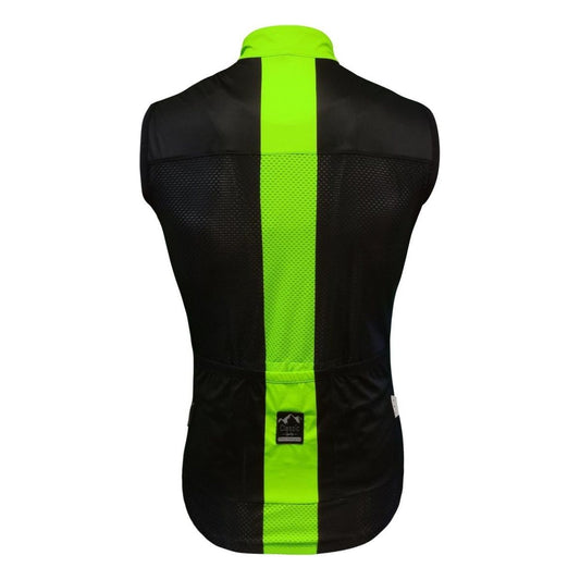 Classic Cycling Women's Wind Vest - Black with Fluo - Classic Cycling